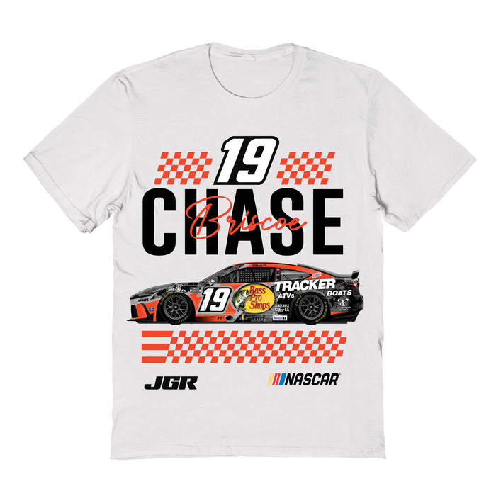 Chase Briscoe Vive La Fete NASCAR Flag Racing Car T-Shirt - White