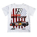 Chase Briscoe Vive La Fete NASCAR Flag Racing Car T-Shirt  - White