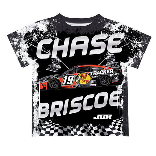 Chase Briscoe Vive La Fete NASCAR Abstract Kids T-Shirt - Black