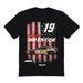 Chase Briscoe NASCAR American Flag Cotton T-Shirt - Black