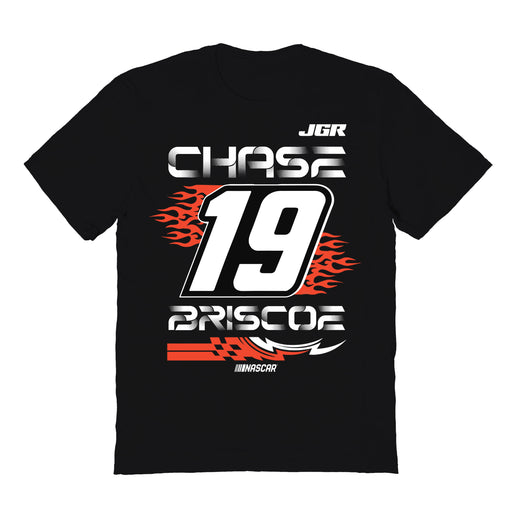 Chase Briscoe NASCAR Fire number Cotton T-Shirt  - Black