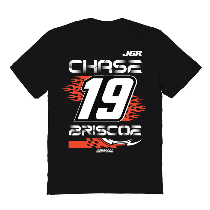 Chase Briscoe NASCAR Fire number Cotton T-Shirt  - Black