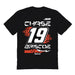 Chase Briscoe NASCAR Fire number Cotton T-Shirt  - Black