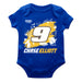 Chase Elliott Cotton Short Sleeve Bodysuit Royal