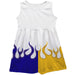 Chase Elliot NASCAR Color Block Blue and Gold Flames Tank Dress - Vive La Fête - Online Apparel Store
