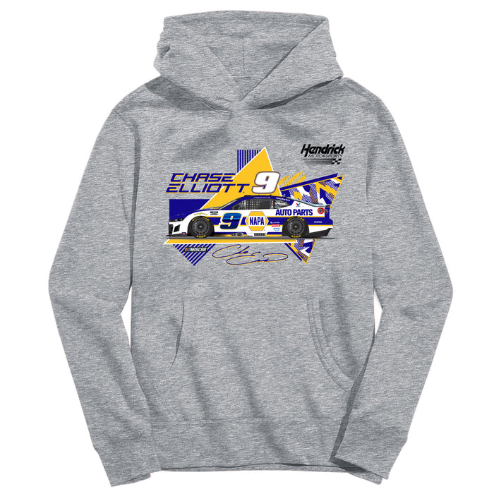 Chase Elliott NASCAR Pullover Hoodie - Grey