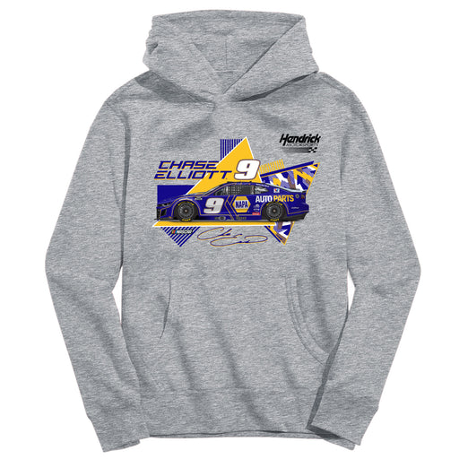 Chase Elliott NASCAR Pullover Hoodie - Grey