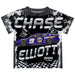 Chase Elliott Vive La Fete Checkered Racing Car T-Shirt - Black