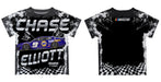 Chase Elliott Vive La Fete Checkered Racing Car T-Shirt - Black - Vive La Fête - Online Apparel Store