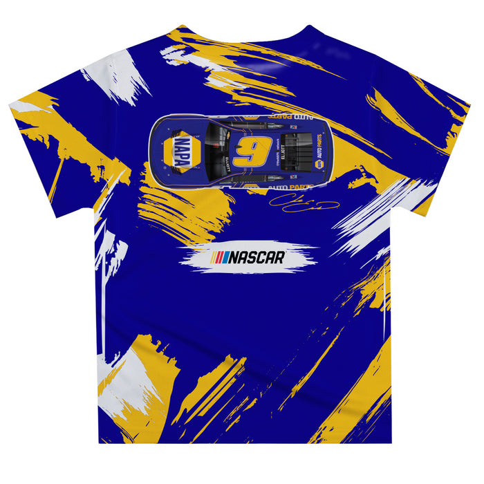 Chase Elliott Vive La Fete NASCAR Paint Brush T-Shirt  - Navy - Vive La Fête - Online Apparel Store