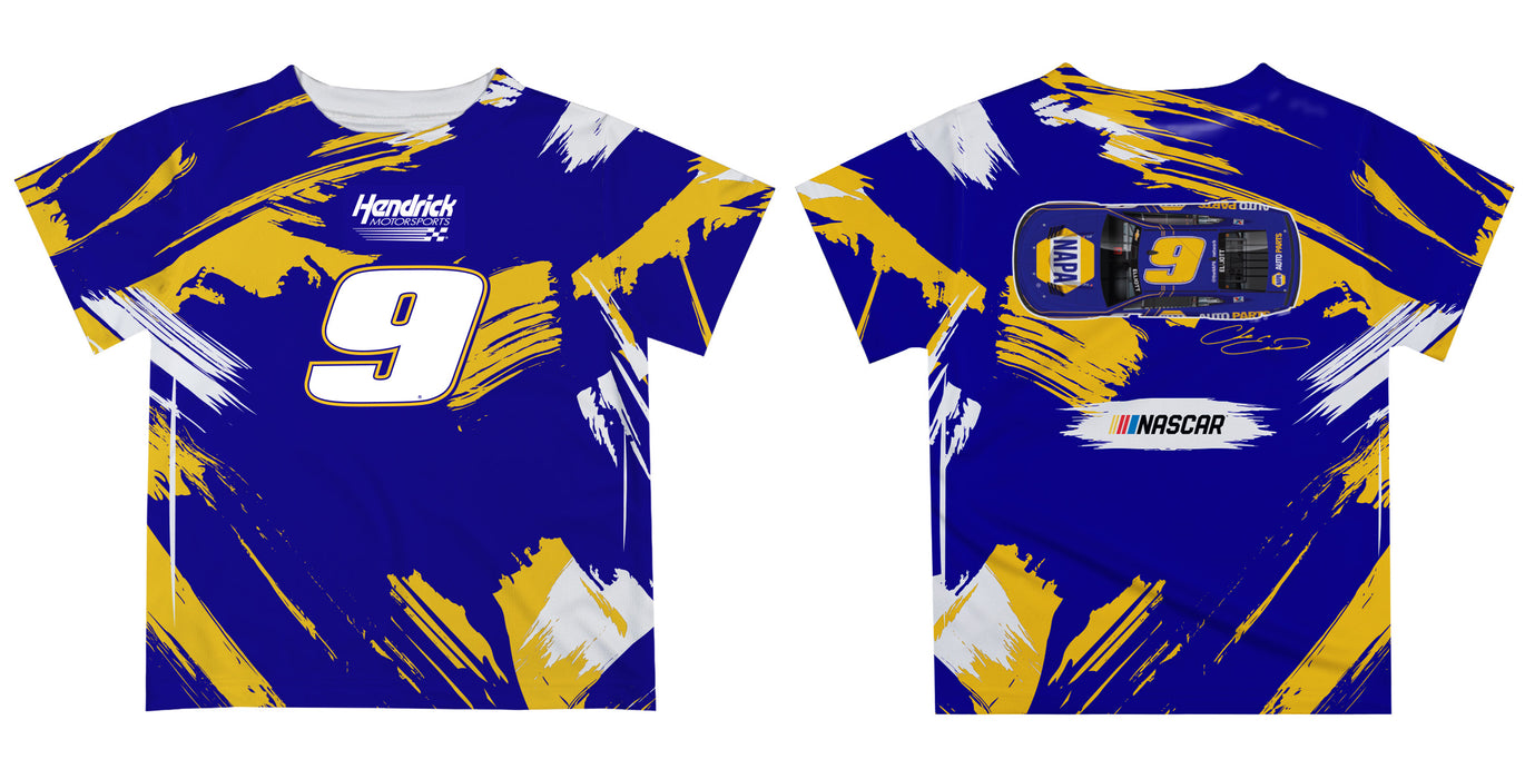 Chase Elliott Vive La Fete NASCAR Paint Brush T-Shirt  - Navy - Vive La Fête - Online Apparel Store