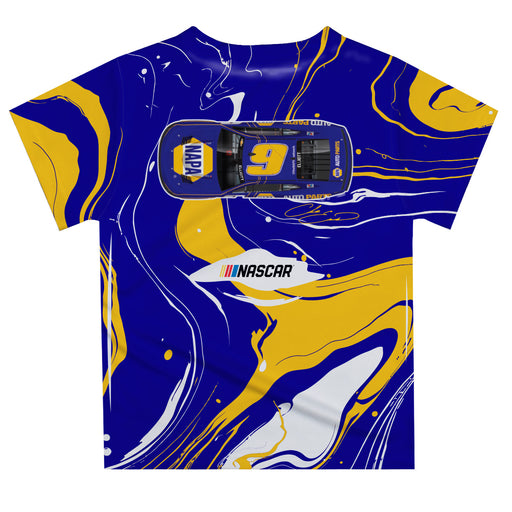 Chase Elliott Vive La Fete NASCAR Marble T-Shirt - Navy - Vive La Fête - Online Apparel Store