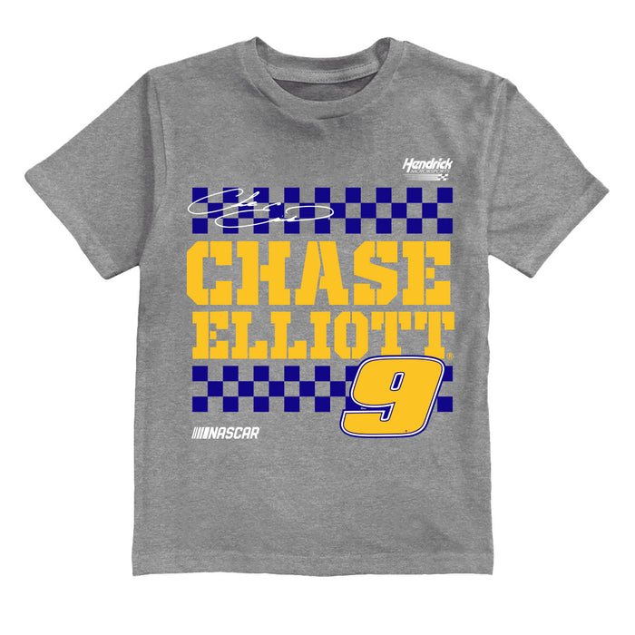 Chase Elliot NASCAR Grey Kids Tshirt