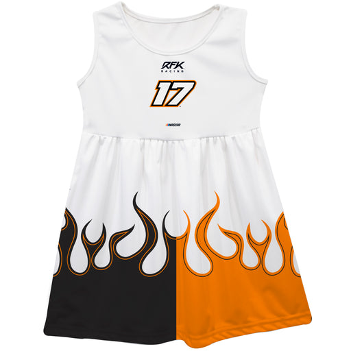 Chris Buescher Vive La Fete NASCAR Car - Flames Tank Dress White
