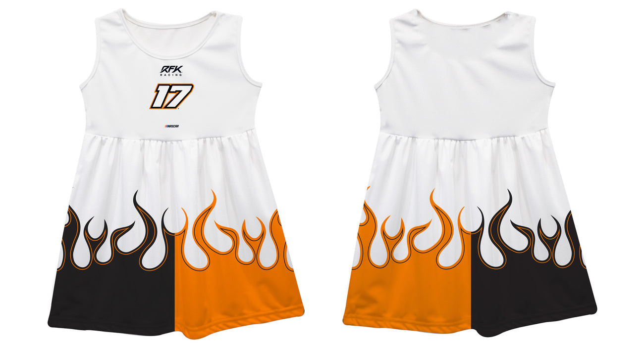 Chris Buescher Vive La Fete NASCAR Car - Flames Tank Dress White