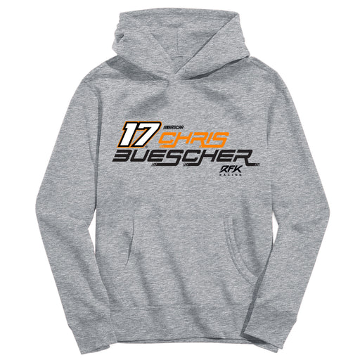 Chris Buescher Vive La Fete NASCAR Pullover Cotton Hoodie Gray