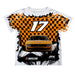 Chris Buescher Vive La Fete NASCAR Checkered Racing Car T-Shirt Orange