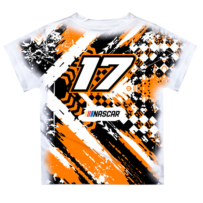 Chris Buescher Vive La Fete NASCAR Abstract Kids T-Shirt White