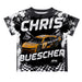Chris Buescher Vive La Fete NASCAR Abstract Kids T-Shirt Black