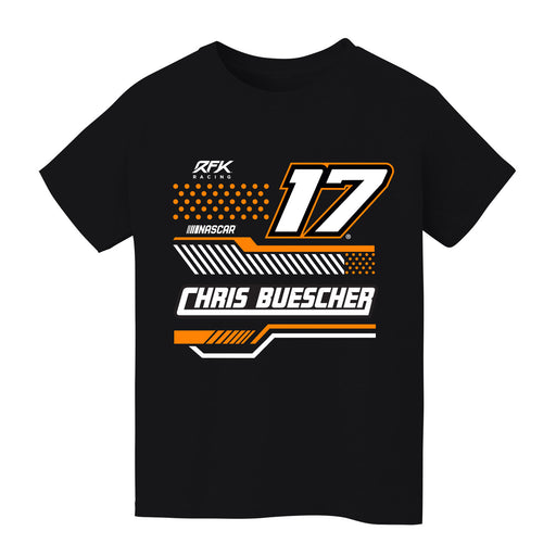 Chris Buescher Vive La Fete NASCAR Geometric Classic Front Cotton T-Shirt Black