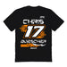 Chris Buescher Vive La Fete NASCAR Fire number Cotton T-Shirt Black
