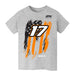 Chris Buescher Vive La Fete NASCAR American Flag Cotton T-Shirt Gray