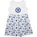 Chelsea FC Girls Repeat Print Impressions White Sleeveless Tank Dress