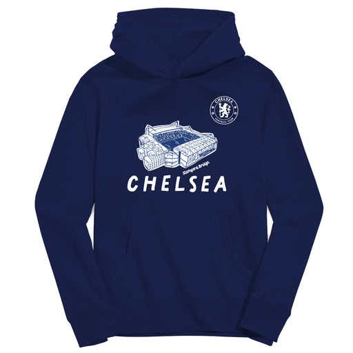 Chelsea FC Youth Navy Pullover Cotton Hoodie