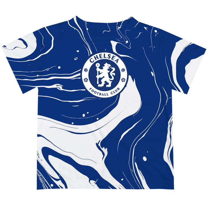 Chelsea FC Marble Boys Game Day Blue Short Sleeve Tee