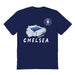Chelsea FC Impressions Artwork Navy Youth Cotton T-Shirt