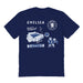 Chelsea FC Impressions Artwork Navy Youth Cotton T-Shirt