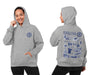 Chelsea FC Impressions Artwork Women Cotton Fleece Long Sleeve Hoodie - Vive La Fête - Online Apparel Store