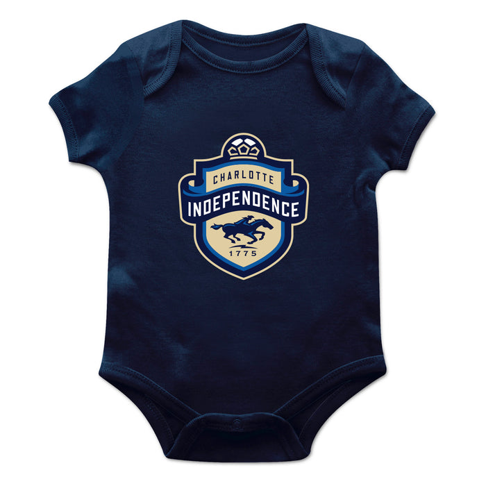 Charlotte Independence Cotton Short Sleeve Bodysuit Navy