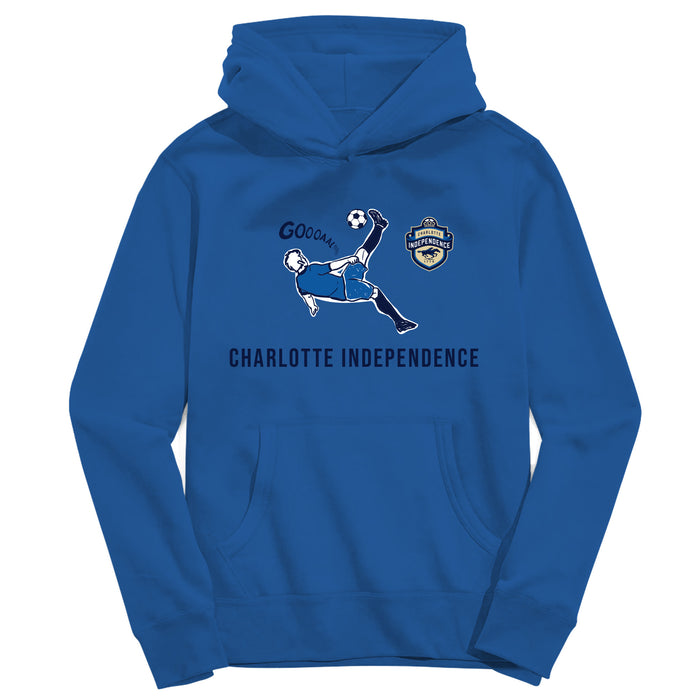 Charlotte Independence Youth Royal Pullover Cotton Hoodie