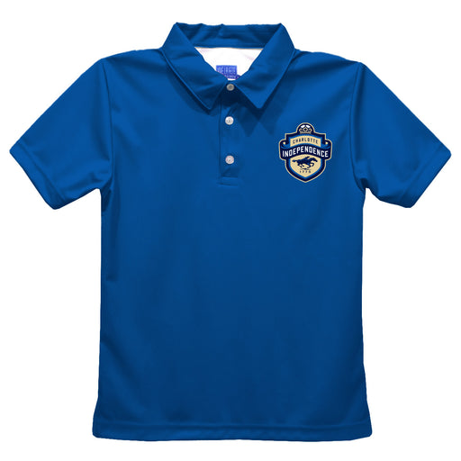 Charlotte Independence Boys Solid Royal Short Sleeve Polo Shirt