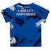Charlotte Independence Paint Brush Boys Game Day Royal Short Sleeve Tee - Vive La Fête - Online Apparel Store
