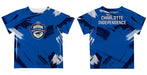 Charlotte Independence Paint Brush Boys Game Day Royal Short Sleeve Tee - Vive La Fête - Online Apparel Store