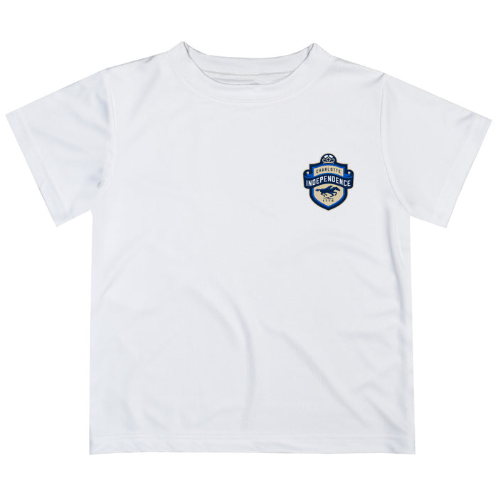 Charlotte Independence Impressions Artwork Boys White Short Sleeve Tee