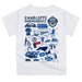 Charlotte Independence Impressions Artwork Boys White Short Sleeve Tee - Vive La Fête - Online Apparel Store