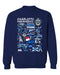 Charlotte Independence Cotton Crewneck Pullover Sweatshirt Navy Womens