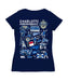 Charlotte Independence Women's V-neck Fitted Navy Cotton T-Shirt - Vive La Fête - Online Apparel Store