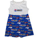 NASCAR Charlotte Repeat Print Impressions Sleeveless Tank Dress Royal