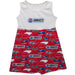 NASCAR Charlotte Repeat Print Impressions Sleeveless Tank Dress Red