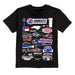 NASCAR Charlotte Impressions Artwork Youth Cotton T-Shirt Black