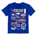 NASCAR Charlotte Impressions Artwork Youth Cotton T-Shirt Royal
