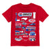 NASCAR Charlotte Impressions Artwork Youth Cotton T-Shirt Red
