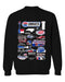 NASCAR Charlotte Womens Cotton Crewneck Pullover Sweatshirt Black
