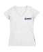 NASCAR Charlotte Women's V-neck Fitted Cotton T-Shirt White