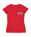 NASCAR Charlotte Women's V-neck Fitted Cotton T-Shirt Red