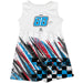 Connor Zilisch Vive La Fete NASCAR Abstract Check Halftones Tank Dress White
